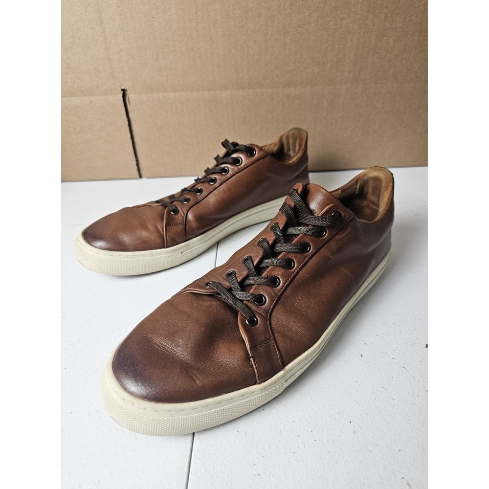 Thursday Everyday Boot Co. Sneaker Men 12 Premier Low Top Brown Leather Lace Up